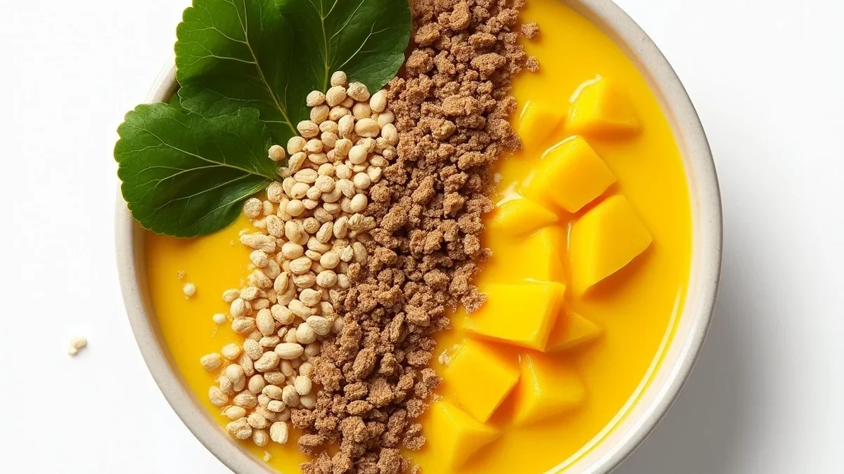 3-Ingredient Mango Smoothie Bowl That Actually Stays Thick